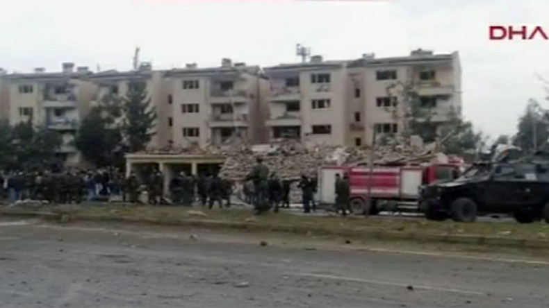 2 policemen killed, dozens injured after bomb blast in south eastern Turkey
