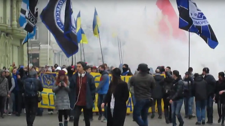 Ultras, nationalists march through Odessa as OHCHR slams 2014 massacre investigation (VIDEO)