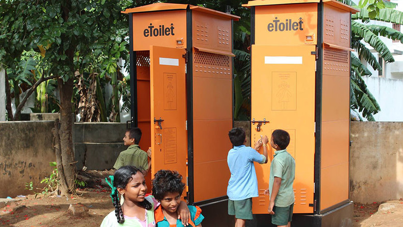World's 1st eToilet turns poo & pee into power & water