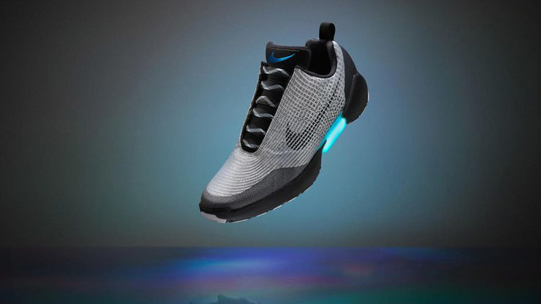 nike back to the future self lacing shoes