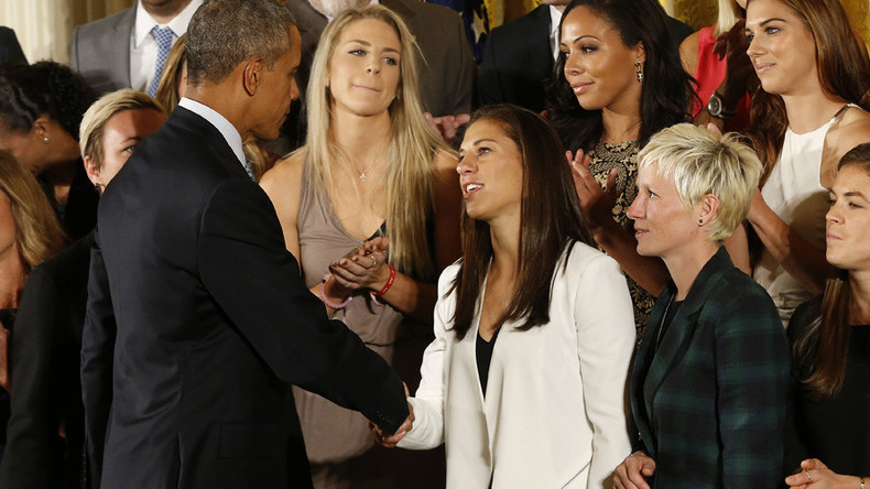 Top US female soccer stars file wage discrimination complaint against USSF