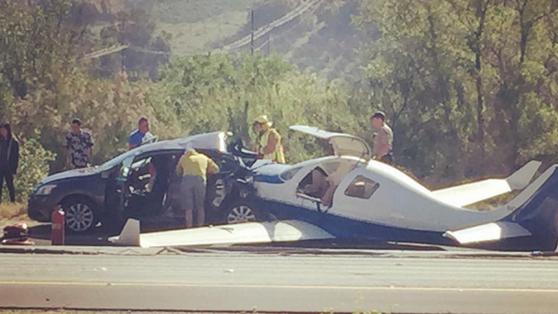 California highway plane crash kills roller derby 'starlette' (VIDEOS, PHOTOS)