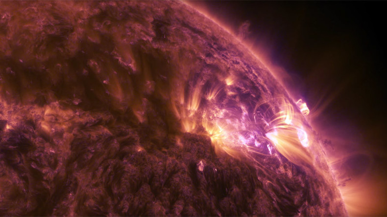 Spectacular views of solar flare released by NASA (VIDEO ...