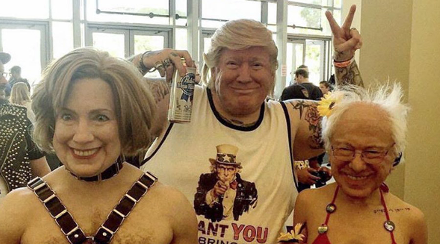 Super realistic & creepy Trump, Clinton, & Sanders masks cannot be unseen