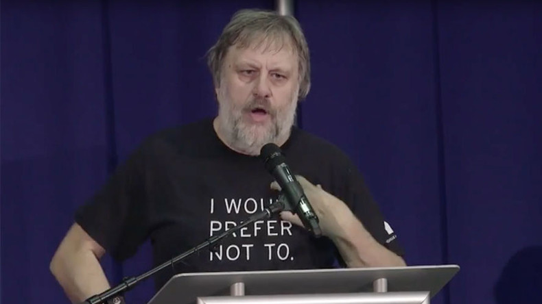 Žižek at Left Forum: ‘Terrorists, rapists, & criminals among refugees, but who cares?’