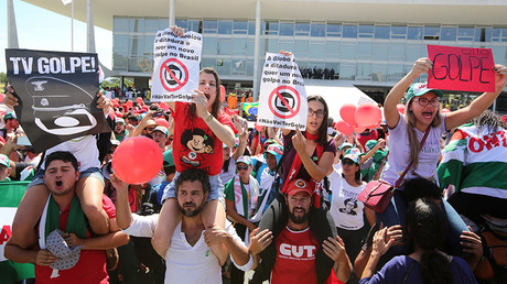 Globo behind coup? Brazil president’s supporters blame impeachment on media