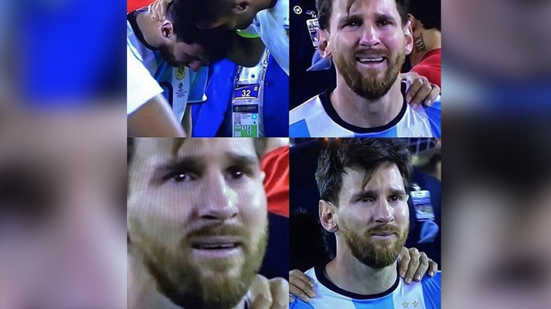 Crying Game Messi Meme Erupts Online After Soccer Star S Copa America Heartbreak Photos Rt Sport News