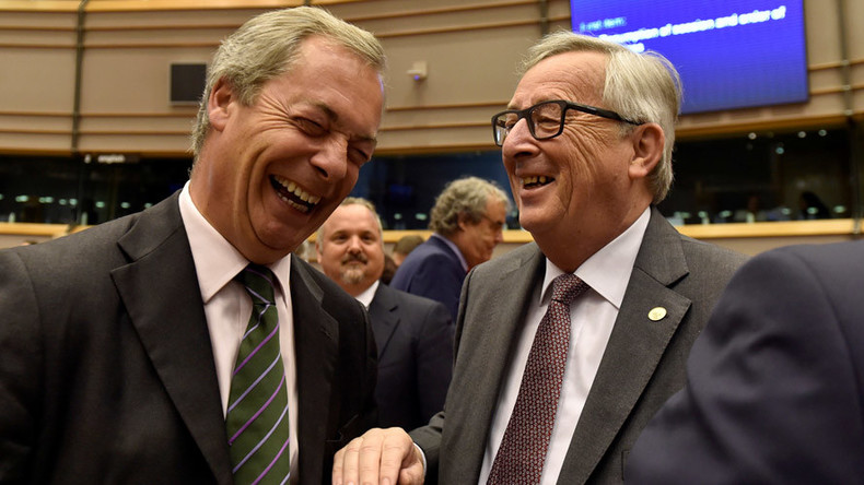 ‘You’ve never done a proper job in your lives!’ Farage booed as he mocks EU parliament