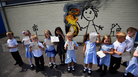 Banksy art appears on wall of UK school with surprise ‘thanks’ letter