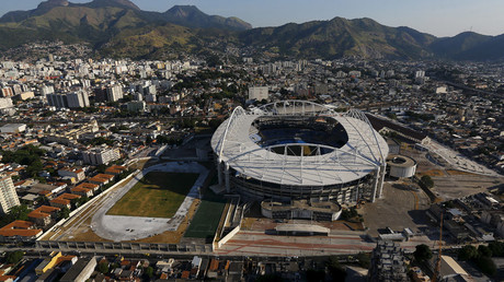 An aerial view shows Rio Olympic Stadium in Rio de Janeiro, Brazil © Ricardo Moraes