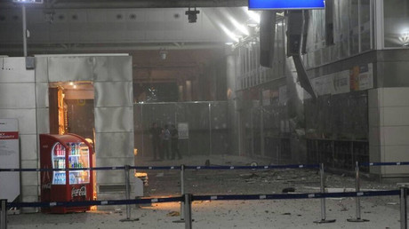 CCTV of Turkey attack: Moment Ataturk Airport bomber explodes himself after being shot (GRAPHIC) 
