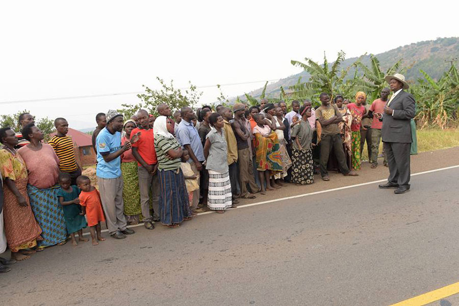 Ugandan president becomes online sensation after roadside ...