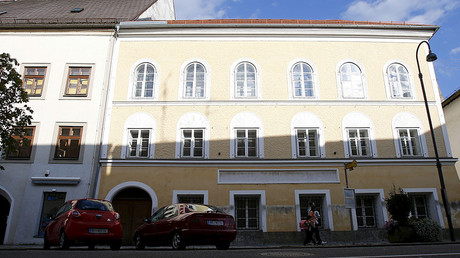 The house in which Adolf Hitler was born in Braunau am Inn, Austria. © Dominic Ebenbichler