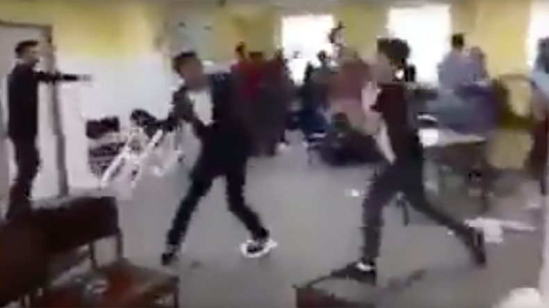 Migrants beat each other with chairs in German refugee center brawl (VIDEO)