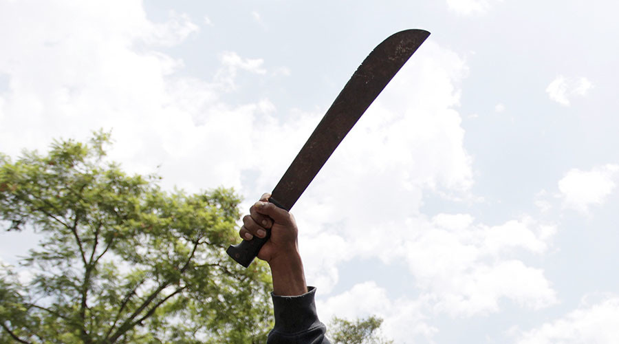  ISIS inspired Attacker Stabs Man With A Machete like Knife In 