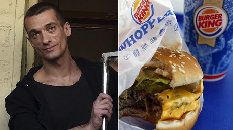 The antics of Russian performance artist Pyotr Pavlensky will spice up Burger King's menu. © AFP / Reuters