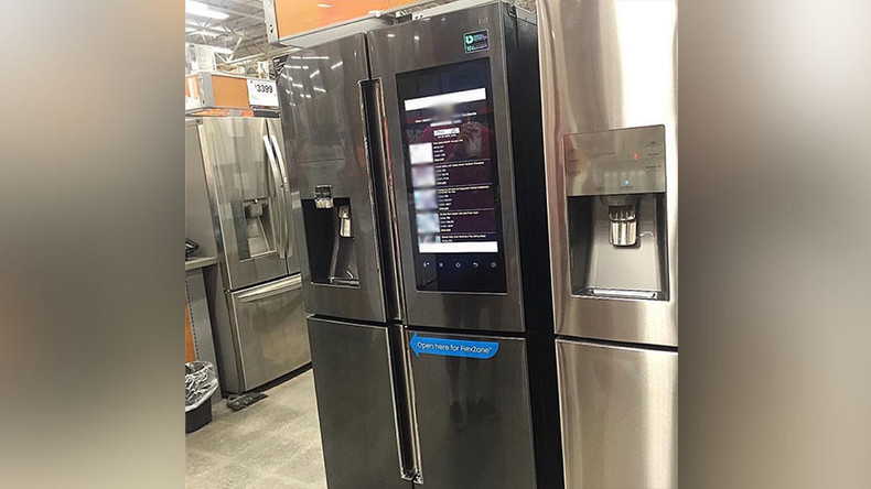 Smart Fridge Browses Porn In US Store Shows Hot Action While Keeping