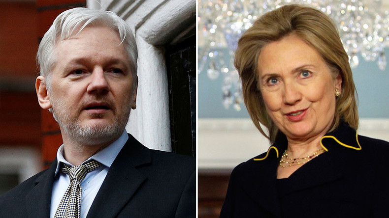 Hillary Clinton considered drone attack on Julian Assange - report