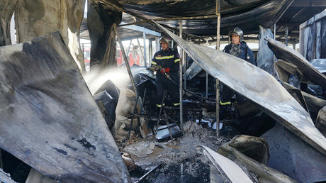 Asylum seekers burn EU offices in Greek migrant camp (VIDEO, PHOTOS)