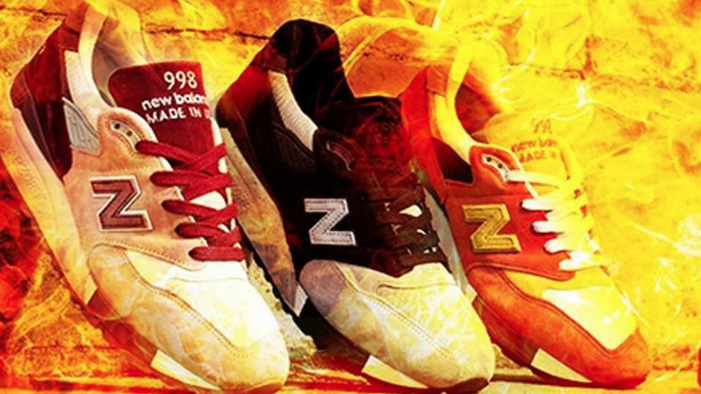 new balance shoes burning