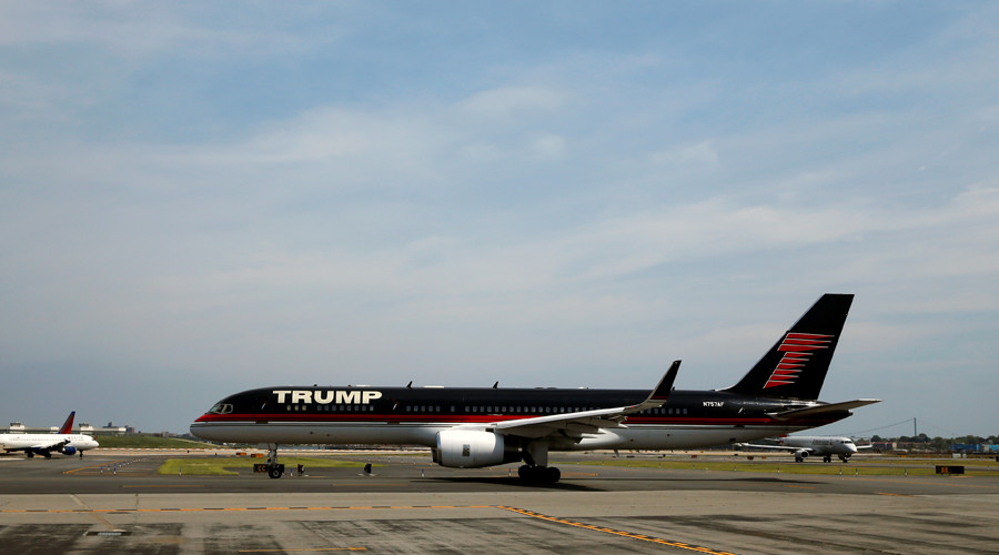 Trump’s plane given water cannon salute at NY airport he slammed during ...