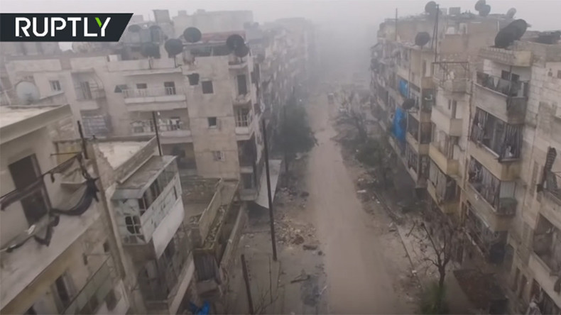 Drone footage shows devastation of deserted eastern Aleppo (EXCLUSIVE VIDEO)