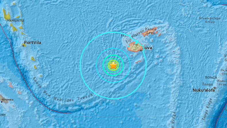 Massive quake off Fiji triggers tsunami warning within 300km radius