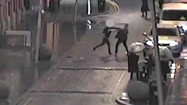 Man stabbed repeatedly in shocking CCTV footage released by Manchester Police (VIDEO)