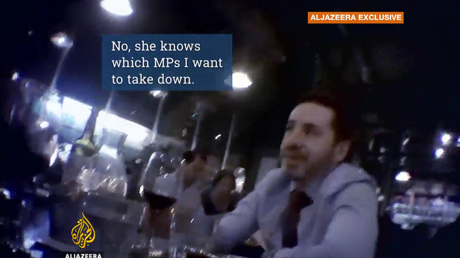 Snapshot of video showing Shai Masot. © Al Jazeera Investigative Unit