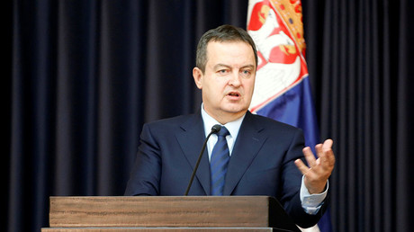 Serbian Foreign Minister Ivica Dacic. © Mussa Qawasma