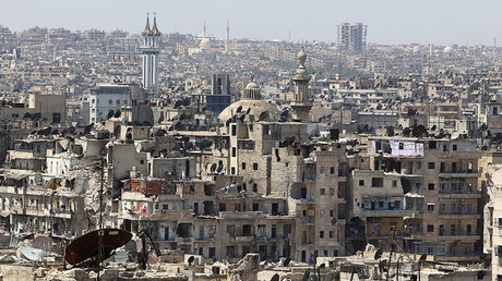 A general view shows government-controlled areas of Aleppo, Syria August 22, 2016. © Abdalrhman Ismail