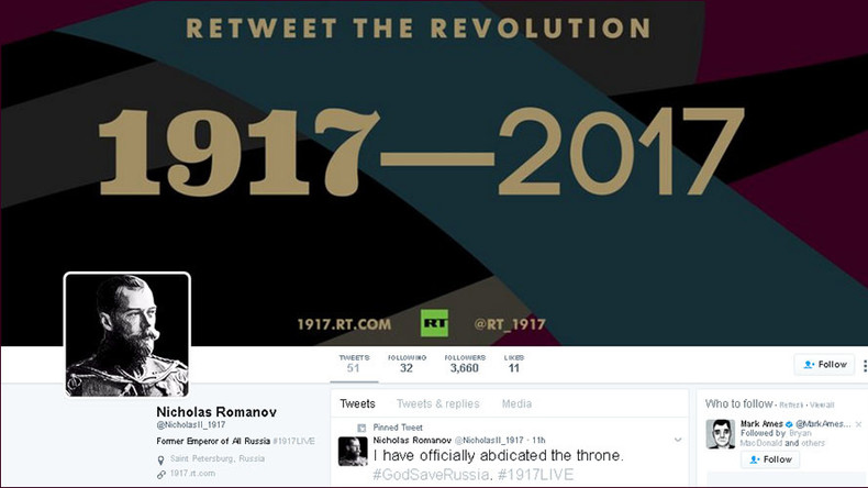 BREAKING 100 yrs ago: Tsar Nicholas II abdicates amid mutiny & chaos in Russian capital