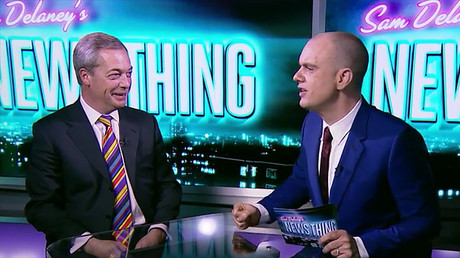 ‘Sir Nigel Farage’ explains dinner date with US president & takes ‘Trump Chum’ quiz on RT