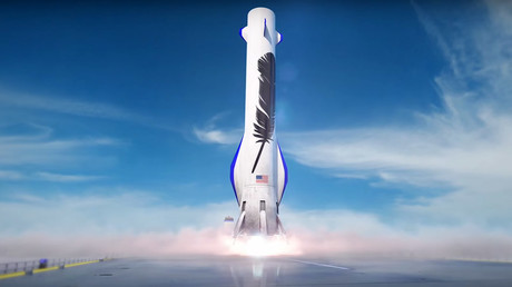 Amazon’s Blue Origin rockets rekindle space race (PHOTOS, VIDEO)