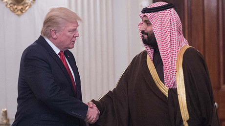 US President Donald Trump and Saudi Deputy Crown Prince and Defense Minister Mohammed bin Salman. © Nicholas Kamm