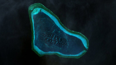 Scarborough Shoal landsat image © Wikipedia