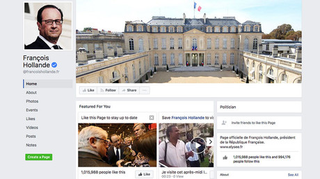 French President Hollande ‘invites’ everyone to his ‘farewell party’ in hacked Facebook post