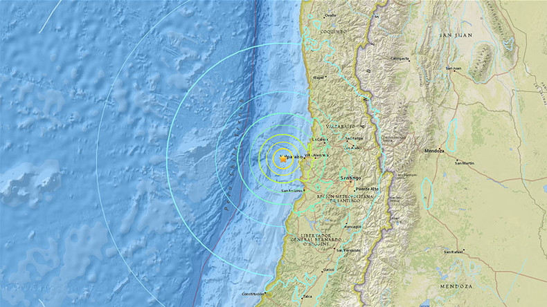 6.9 quake strikes off Chile coast near capital Santiago