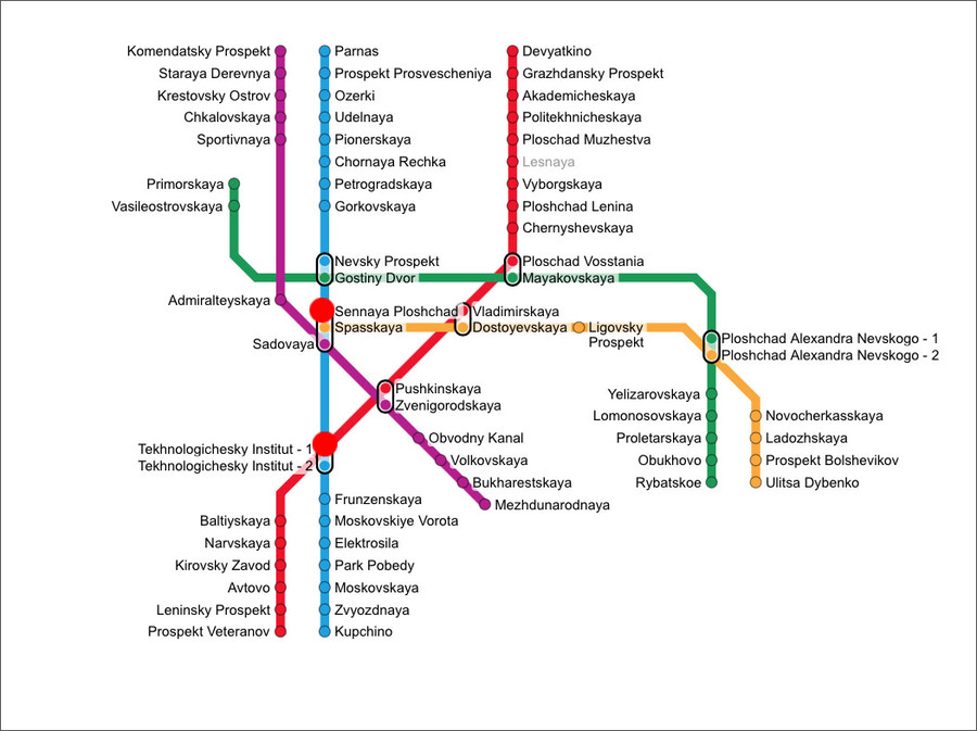 Большевиков метро карта метро