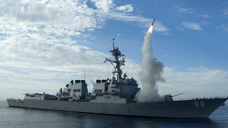 FILE PHOTO: The guided-missile destroyer USS Preble (DDG 88) © Woody Paschall / U.S. Navy photo