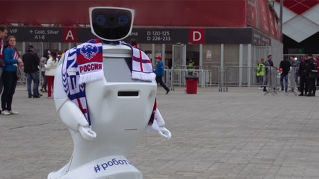 Bodyguard bot: Russian scientists invent security guard robot for England fans at 2018 World Cup