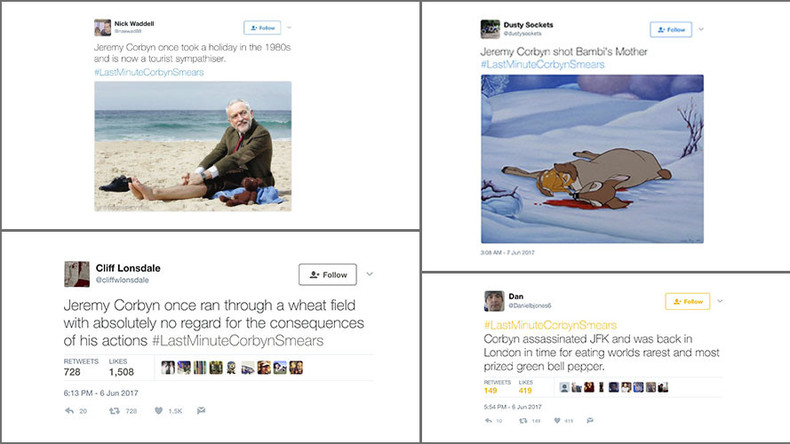 #LastMinuteCorbynSmears: Social media hits back at pre-election tabloid attacks on Labour leader