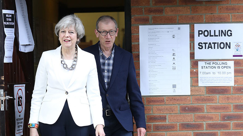 Final election poll puts May’s Tories 12 points ahead of Corbyn’s Labour