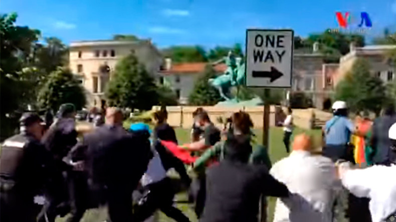 Feds to charge 12 Turkish agents over Embassy brawl in DC – report