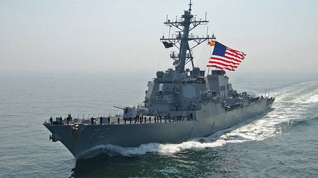 FILE PHOTO: USS MAHAN (DDG 72) during the Baltic Operations, Aug 26, 2011 © U.S. European Command 