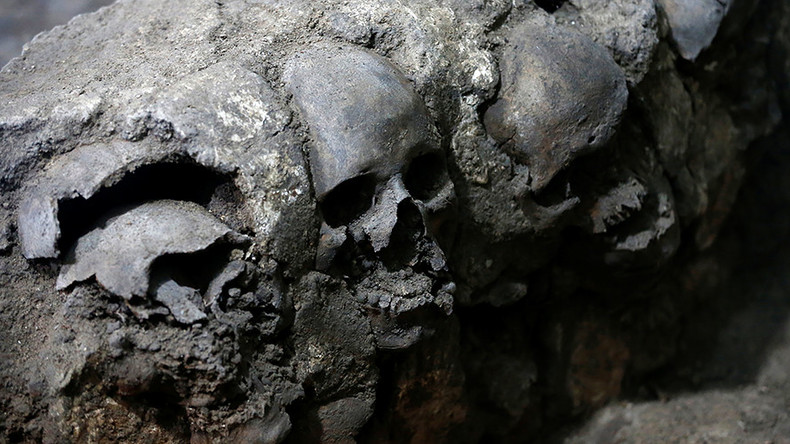 Age of the Aztecs: Ancient tower of skulls found beneath Mexico City (PHOTOS)