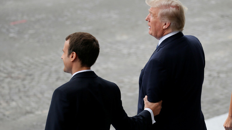 Bromance: Trump gushes over Macron as ‘great guy’ who ‘loves holding my hand’