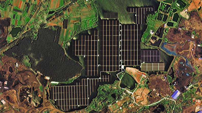 Satellite captures images of world's largest floating solar farm in China (PHOTOS, VIDEO)