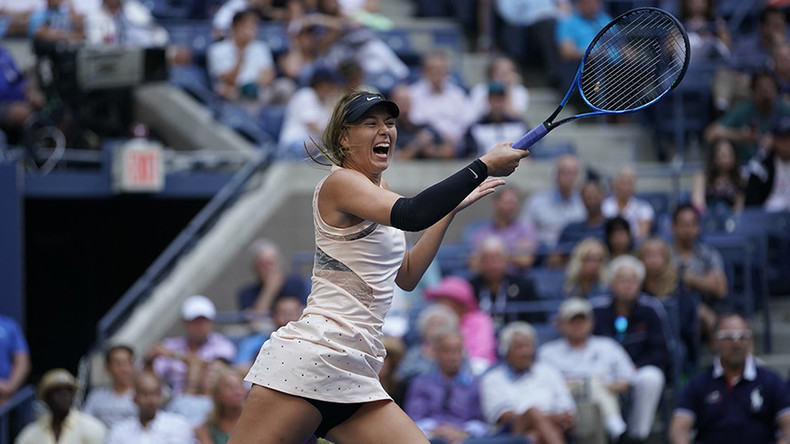Sharapova marches on at US Open after 2nd round fightback