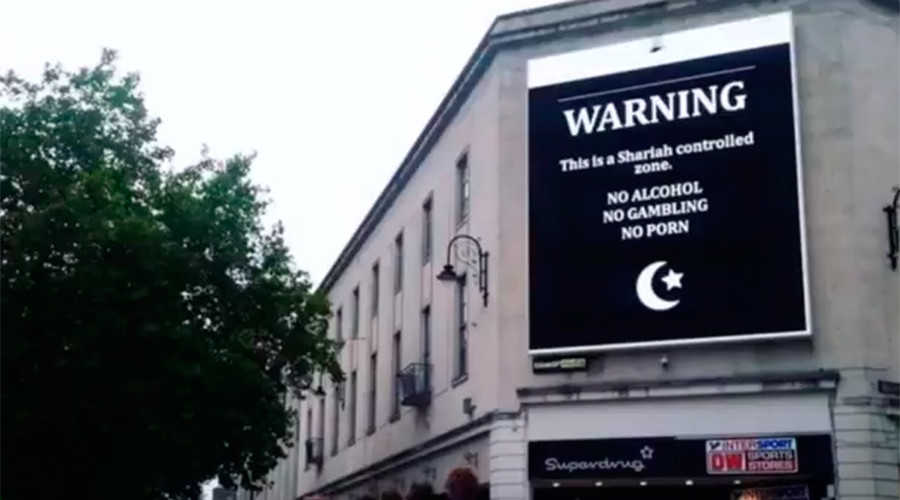 Hackers display swastikas, ‘Shariah message’ and Pepe on Welsh city billboard (IMAGES)